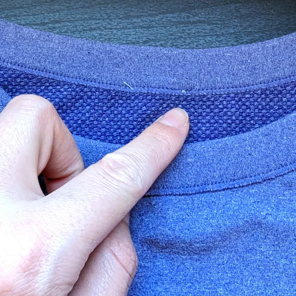 P’tula Invigorate Long Sleeve Cropped Fitted Seamless, size small, concord grape - Picture 7 of 8